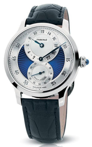 Faberge Agathon Regulateur White Gold and Blue Enamel Limited Edition