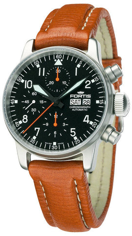 Fortis Watch Flieger Chronograph 597.11.11 L TAN STRAP