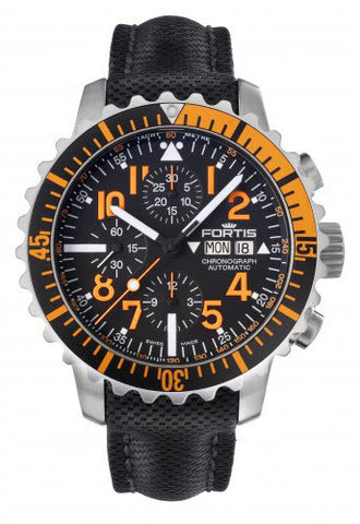 Fortis Watch Marinemaster Chronograph Orange 671.19.49.LP