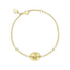Faberge 1842 18ct Yellow Gold Diamond Egg Chain Bracelet 1427BT2598