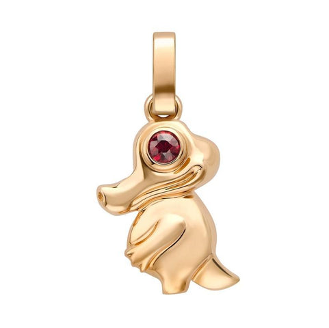 Faberge Essence Rose Gold Ruby Crocodile Charm 2829