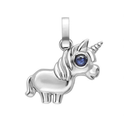 Faberge Essence White Gold Sapphire Unicorn Charm 1579CH2830