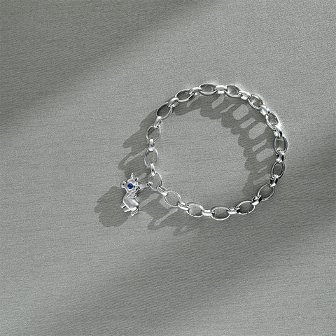 Faberge Treillage 18ct White Gold Chain Bracelet For Charms