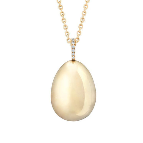 Faberge Imperial Simple 18ct Yellow Gold Pendant 409FP925