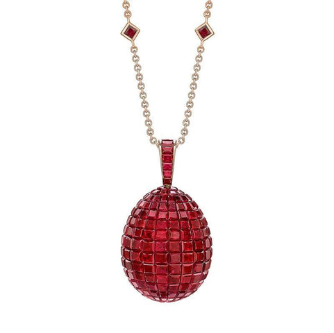 Faberge Treasures Mosaic Ruby Pendant 818FP1608