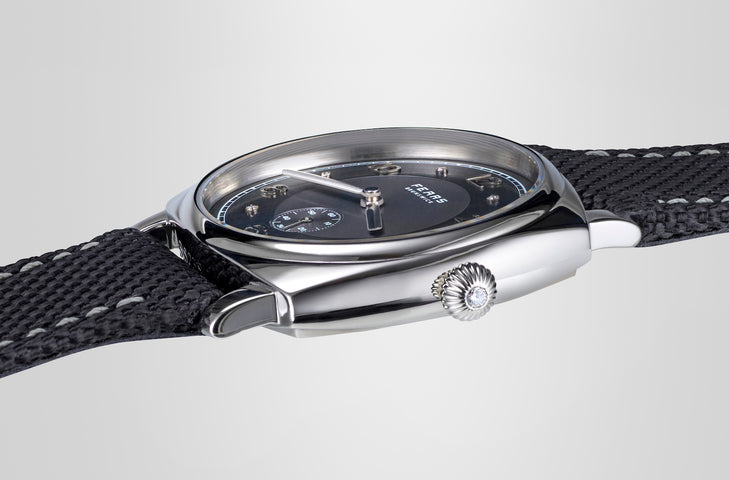 Fears Brunswick PT Anthracite Grey Diamond Watch