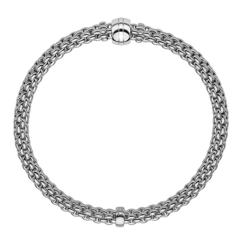 Fope Flex'it Solo 18ct White Gold Bracelet, 634B.
