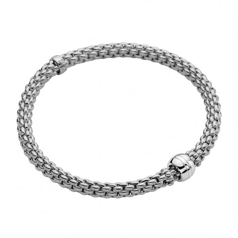 Fope Flex'it Solo 18ct White Gold Bracelet, 634B.