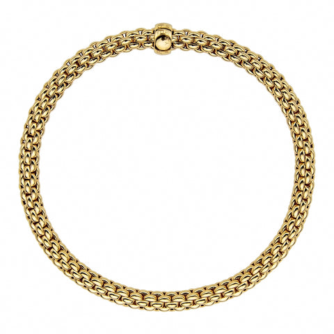 Fope Flex'it Solo 18ct Yellow Gold Bracelet, 620B.