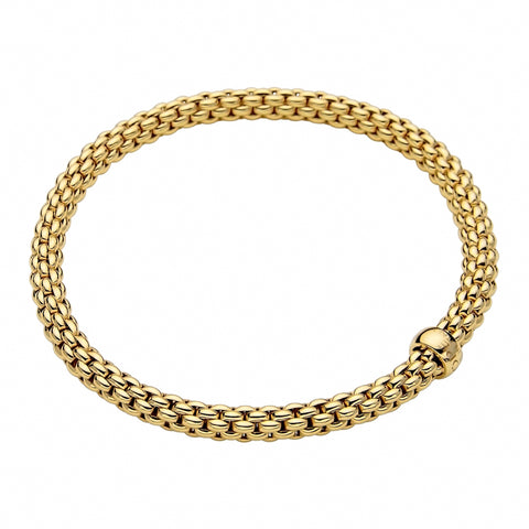 Fope Flex'it Solo 18ct Yellow Gold Bracelet, 620B.
