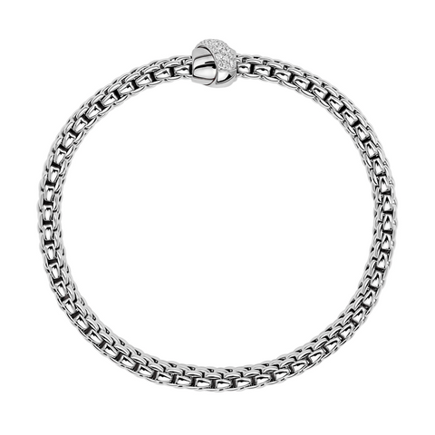 Fope Vendome 18ct White Gold 0.20ct Diamond Bracelet