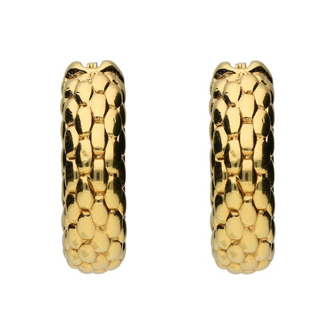 Fope Luci 18ct Yellow Gold Hoop Earrings, F221.