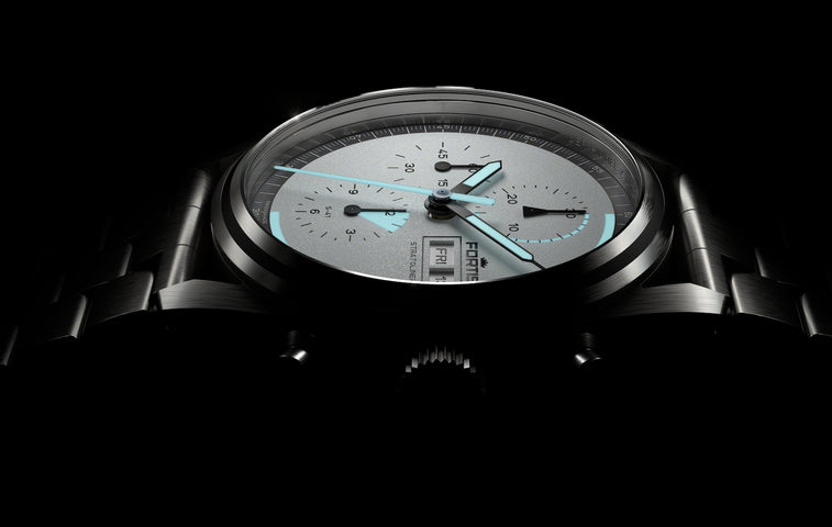 Fortis Stratoliner White Dust Bracelet Watch