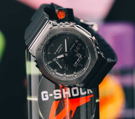 G-Shock 2100 Metal Covered Black All Black Watch