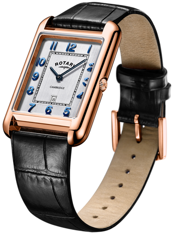 Rotary Watch Cambridge Rose Gold PVD Mens