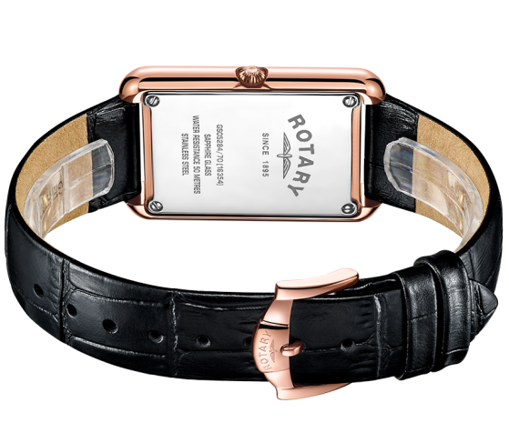 Rotary Watch Cambridge Rose Gold PVD Mens