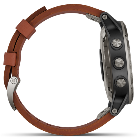 Garmin Watch D2 Delta Aviator Watch Brown Leather Band
