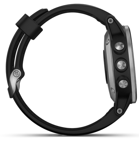 Garmin Watch Fenix 5S Plus Sapphire Black with Black Band