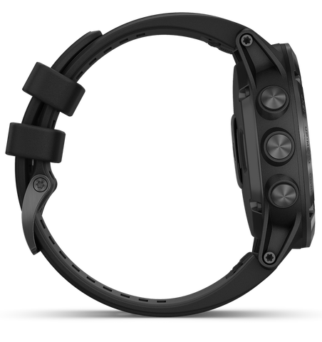 Garmin Watch Fenix 5X Plus Sapphire Black With Black Band D