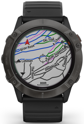 Garmin Watch Fenix 6X Pro Solar Carbon Grey DLC D