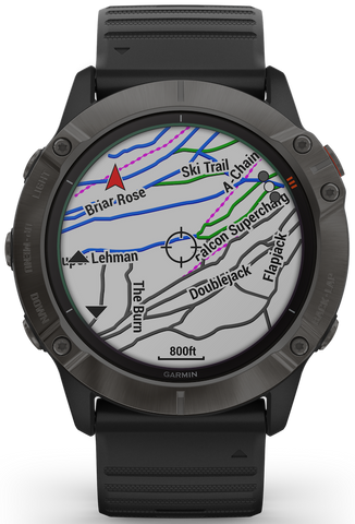 Garmin Fenix 6X Pro Solar Carbon Grey DLC D