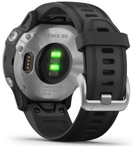 Garmin Watch Fenix 6S Silver With Black Band