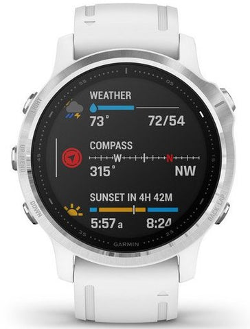 Garmin Watch Fenix 6S White With White Band