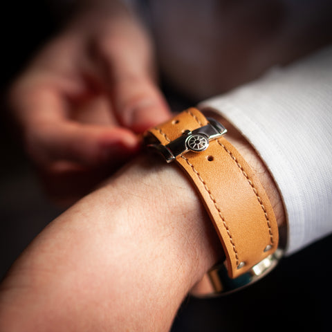 Giuliano Mazzuoli Manometro Polished Ivory Watch