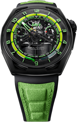 HYT Watches Hastroid Green Nebula H02758-A