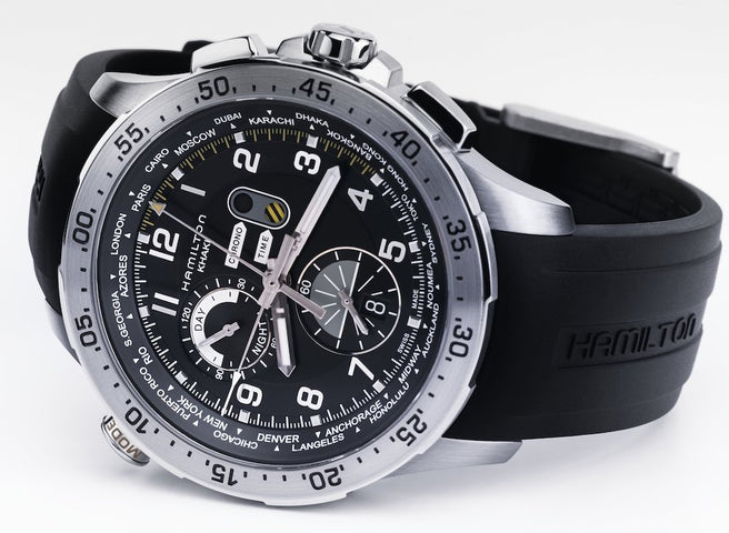 Hamilton Watch Khaki Aviation Chrono Worldtimer D