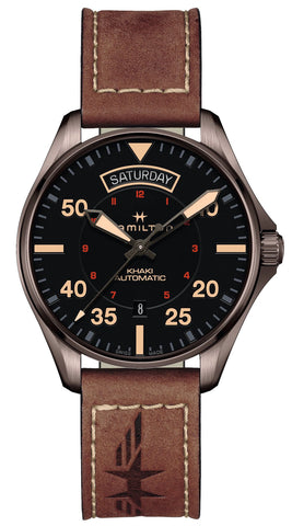 Hamilton Watch Khaki Aviation Pilot Day Date Auto H64605531