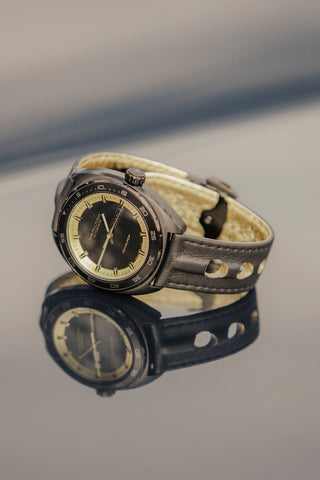 Hamilton Watch American Classic Pan Europ Day Date Black & Gold