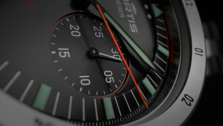 Fortis Flieger F-43 Bicompax On Aviator Strap Watch