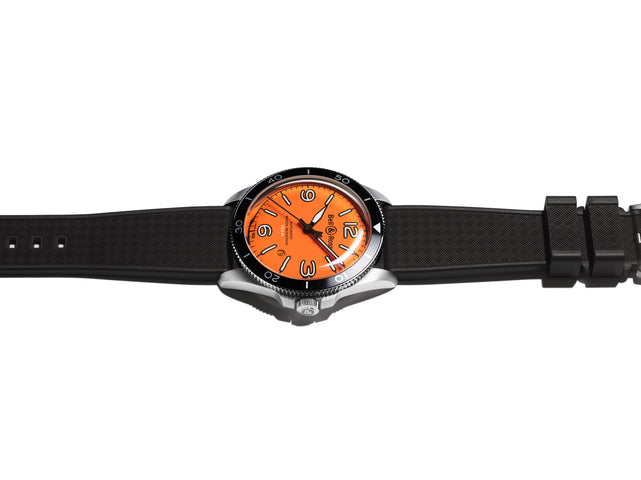 Bell & Ross Watch Vintage BR V2 Orange Rubber Limited Edition D