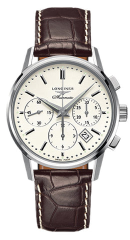 Longines Watch Column Wheel Chronograph Mens L2.733.4.72.2