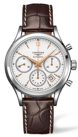 Longines Watch Column Wheel Chronograph Mens L2.750.4.76.2