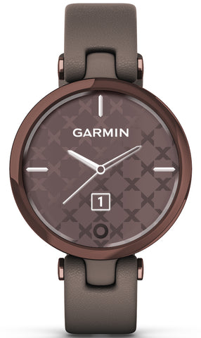 Garmin Watch Lily Dark Bronze Paloma Case and Italian Leather Band D