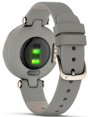 Garmin Watch Lily Cream Gold Case And Italian Leather Band D