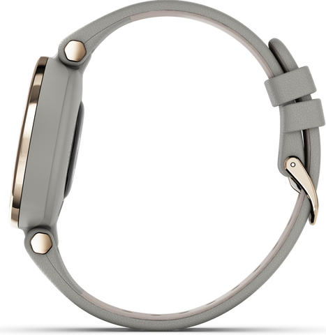 Garmin Watch Lily Cream Gold Case And Italian Leather Band D