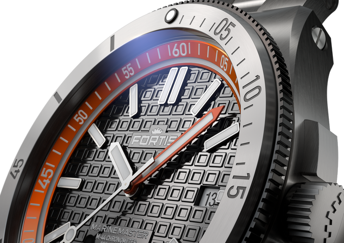 Fortis Marinemaster M-44 Amber Orange Watch