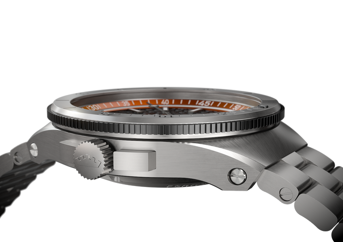 Fortis Marinemaster M-44 Amber Orange Watch