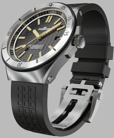 Fortis Marinemaster M 44 Black Resin Watch