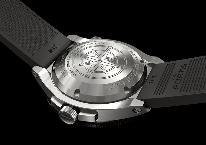 Fortis Marinemaster M 44 Black Resin Watch