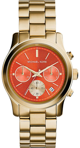Michael Kors Watch Runway Chronograph Orange MK6162