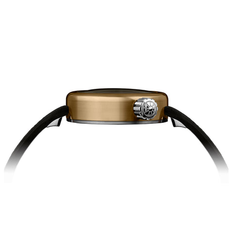 Giuliano Mazzuoli Manometro Bronze Ivory Watch