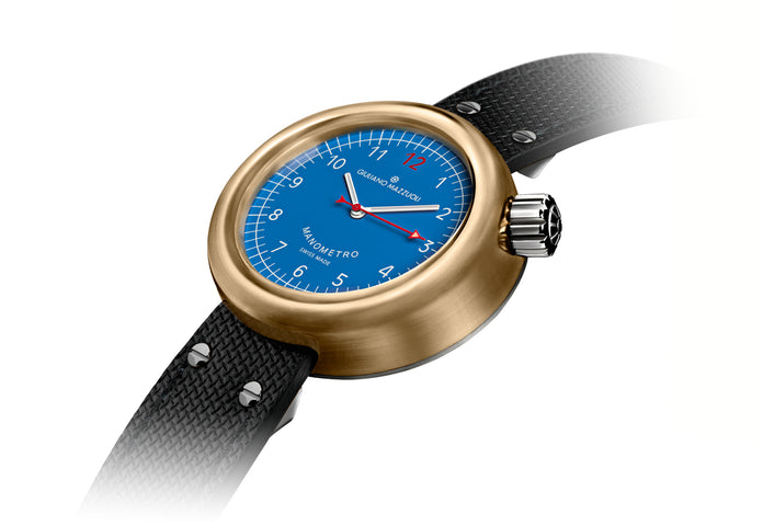 Giuliano Mazzuoli Manometro Bronze Blue Watch