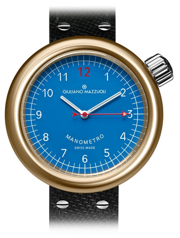 Giuliano Mazzuoli Watch Manometro Bronze Blue MNBZ03.