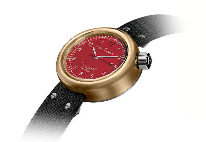 Giuliano Mazzuoli Manometro Bronze Red Watch