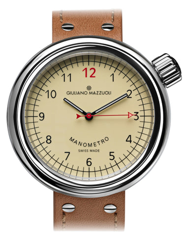 Giuliano Mazzuoli Watch Manometro Polished Ivory MRP01N.