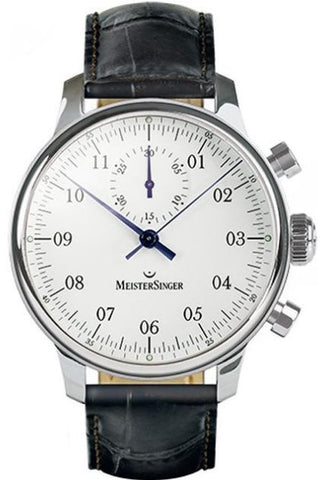 MeisterSinger Watch Singular MM401 Croco Print Black